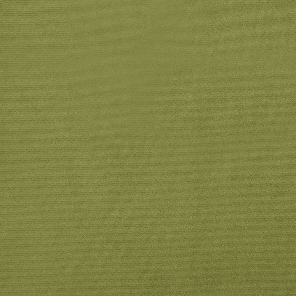 Chaise à bascule avec pieds en bois massif et caoutchouc, velours vert clair
