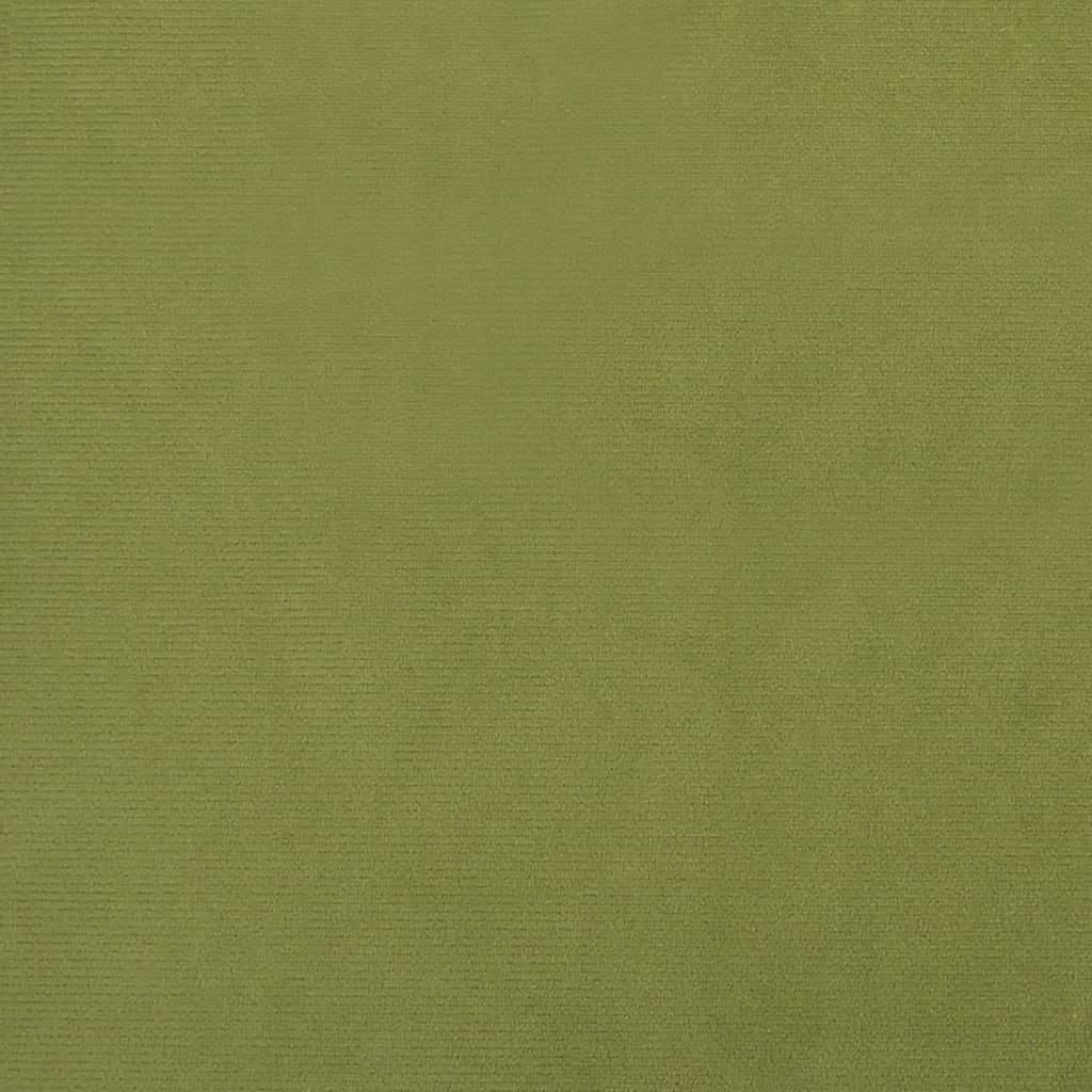 Sessel mit Massivholz-Gummifüßen Hellgrün Samt