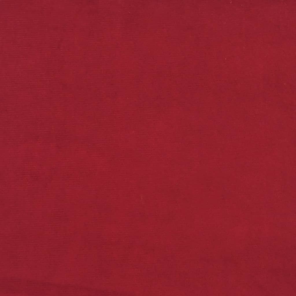 Sessel mit Massivholz-Gummifüßen Weinrot Samt