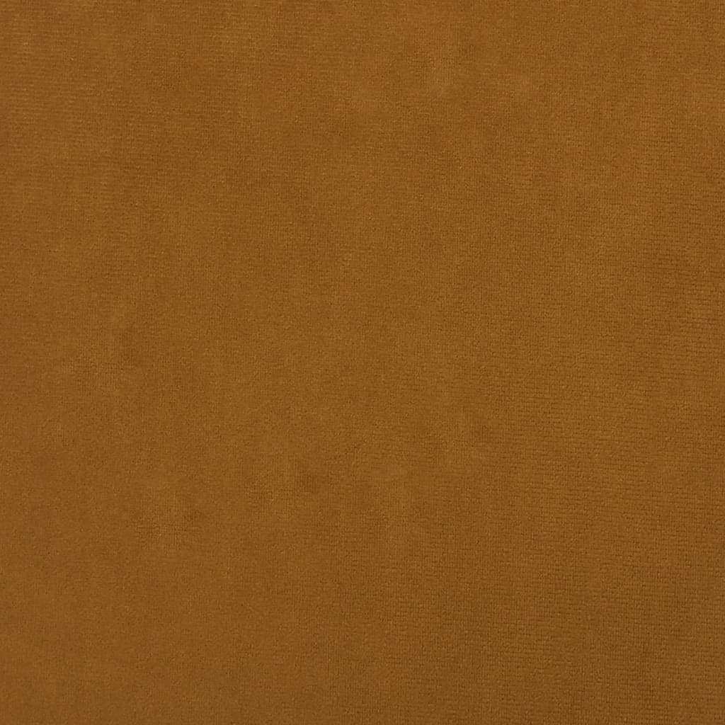 Sessel mit Massivholz-Gummifüßen Braun Samt