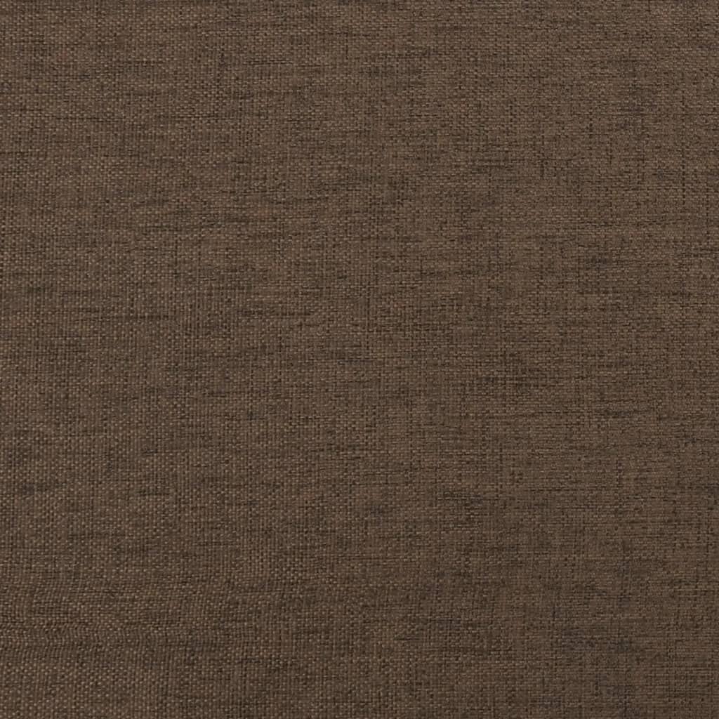 Sessel mit Beinen aus Massivem Kautschukholz Braun Stoff