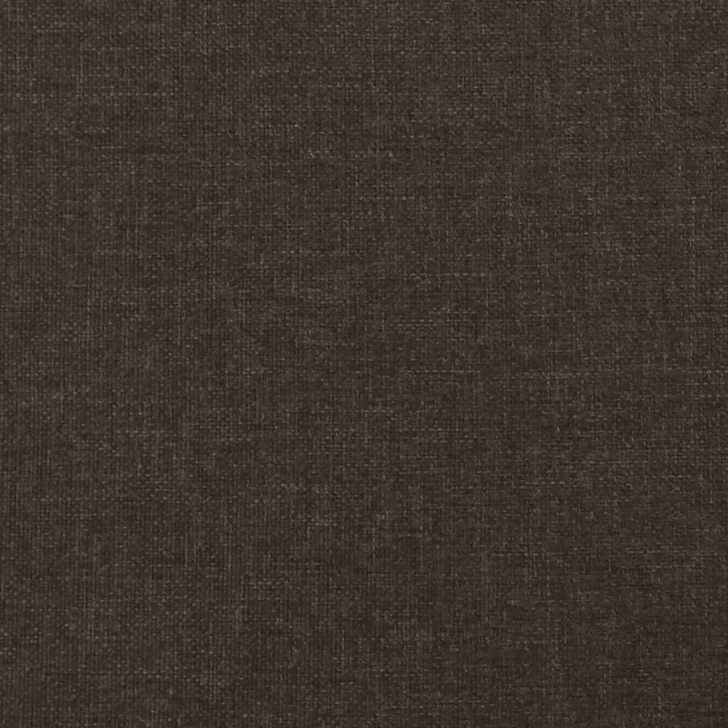 Sessel mit Beinen aus Massivem Kautschukholz Dunkelbraun Stoff