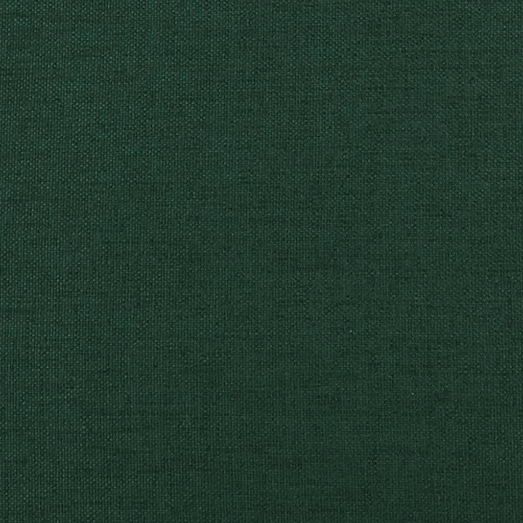 Schaukelsessel mit Kautschukholz-Beinen Dunkelgrün Stoff