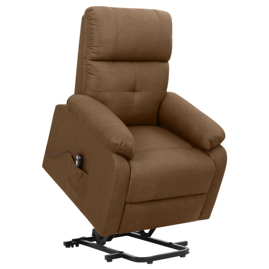 Aufstehsessel Braun Stoff