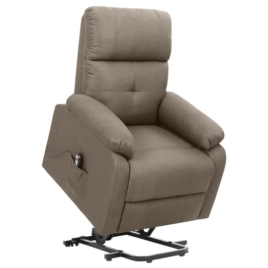 Aufstehsessel Taupe Stoff