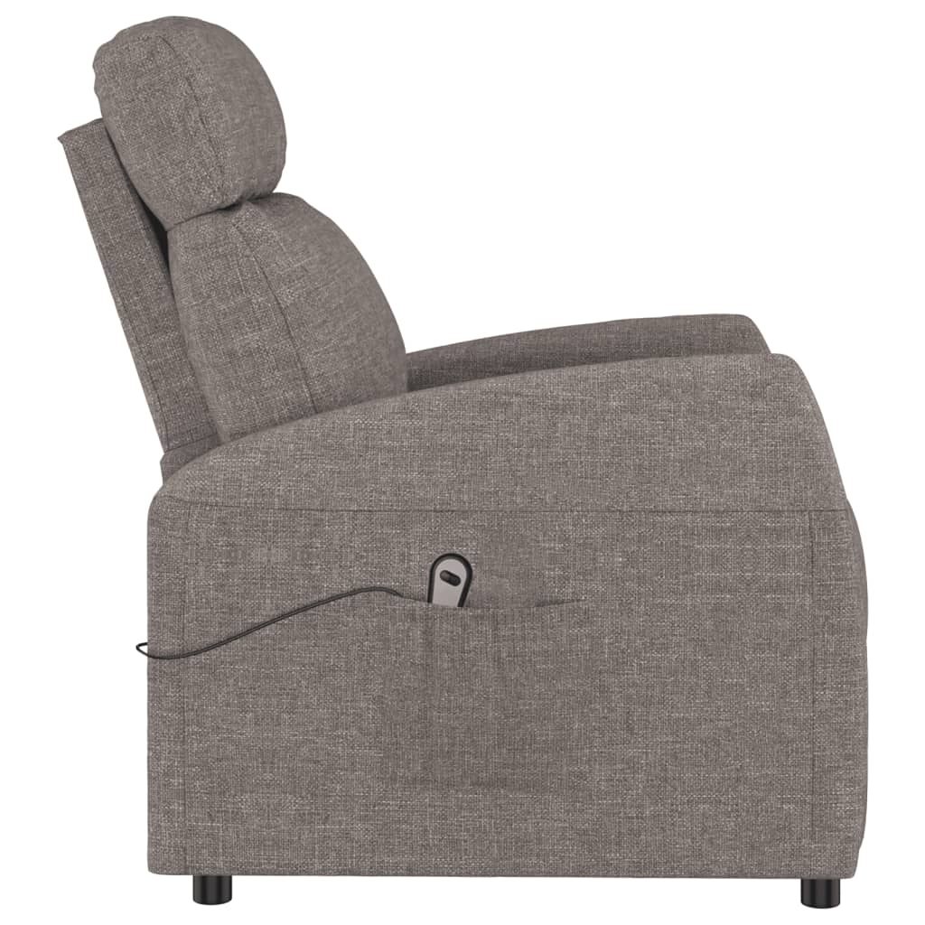 Aufstehsessel Taupe Stoff