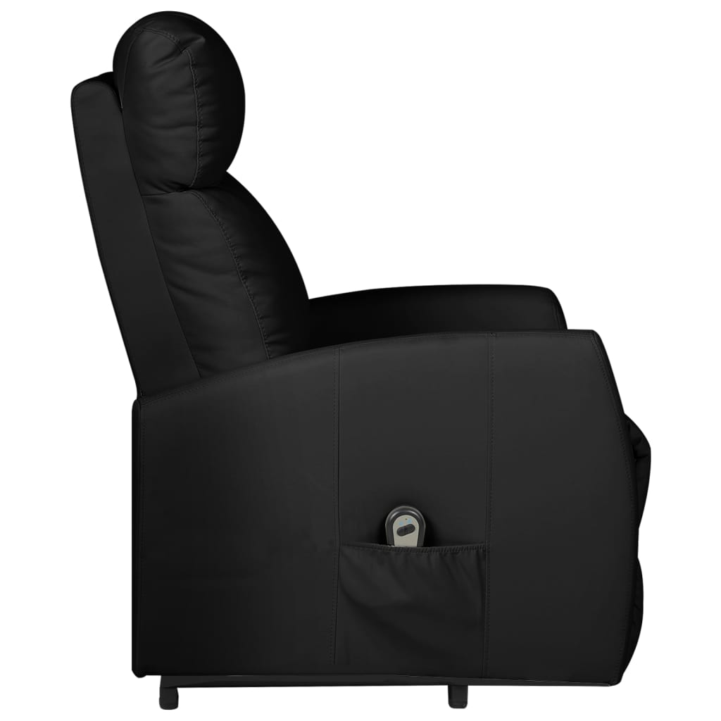 Aufstehsessel Schwarz Kunstleder