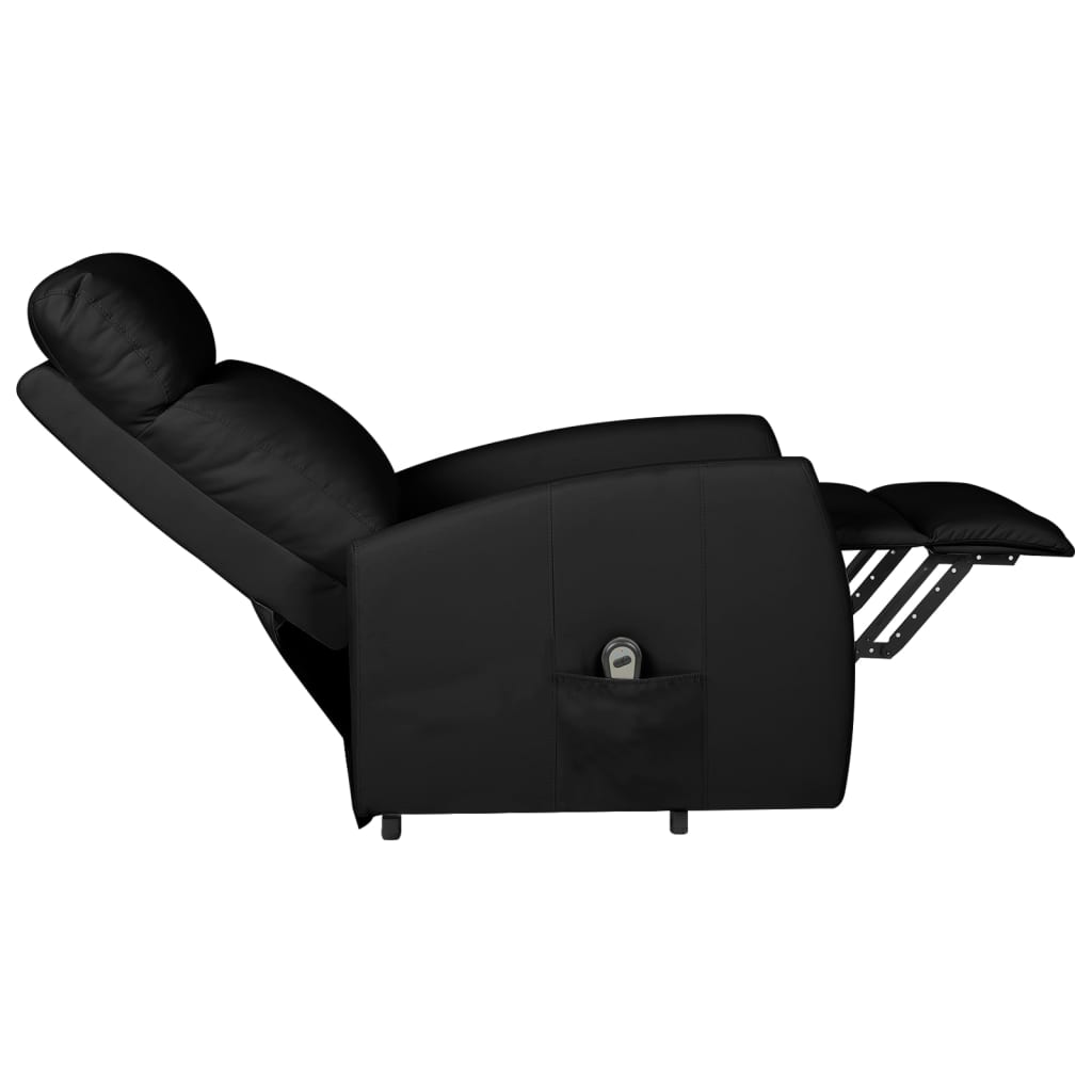 Aufstehsessel Schwarz Kunstleder