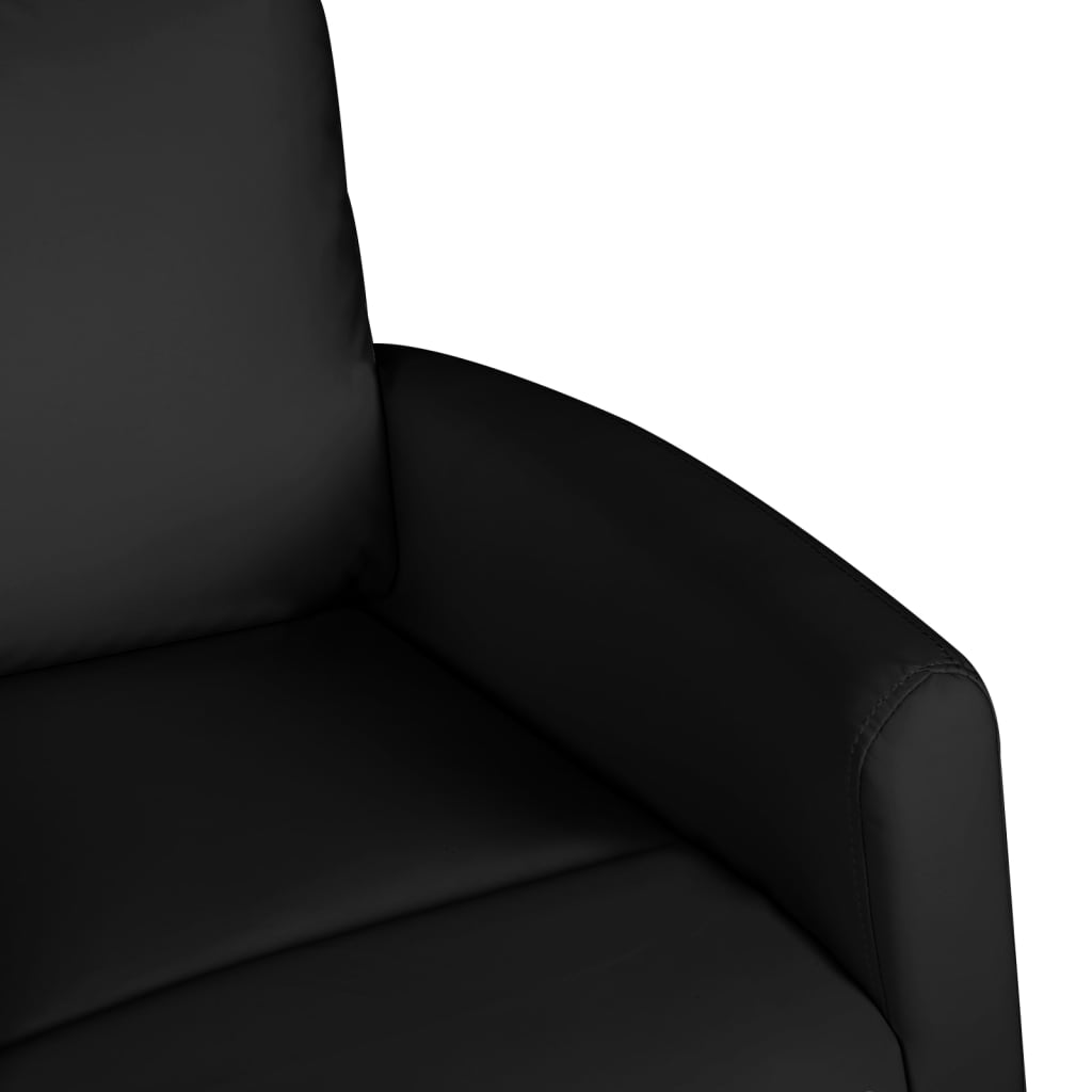 Aufstehsessel Schwarz Kunstleder