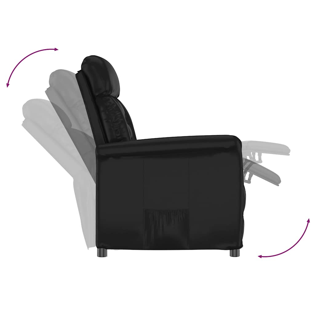 Relaxsessel Schwarz Kunstleder