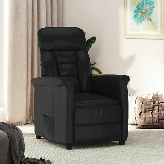 Relaxsessel Schwarz Kunstleder