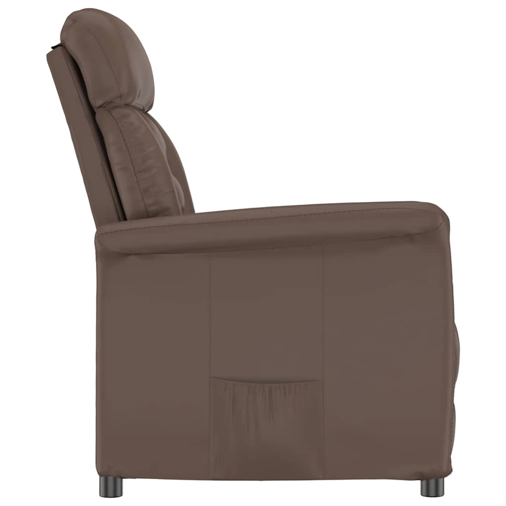 Relaxsessel Braun Kunstleder