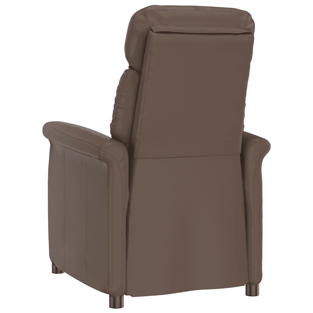 Relaxsessel Braun Kunstleder