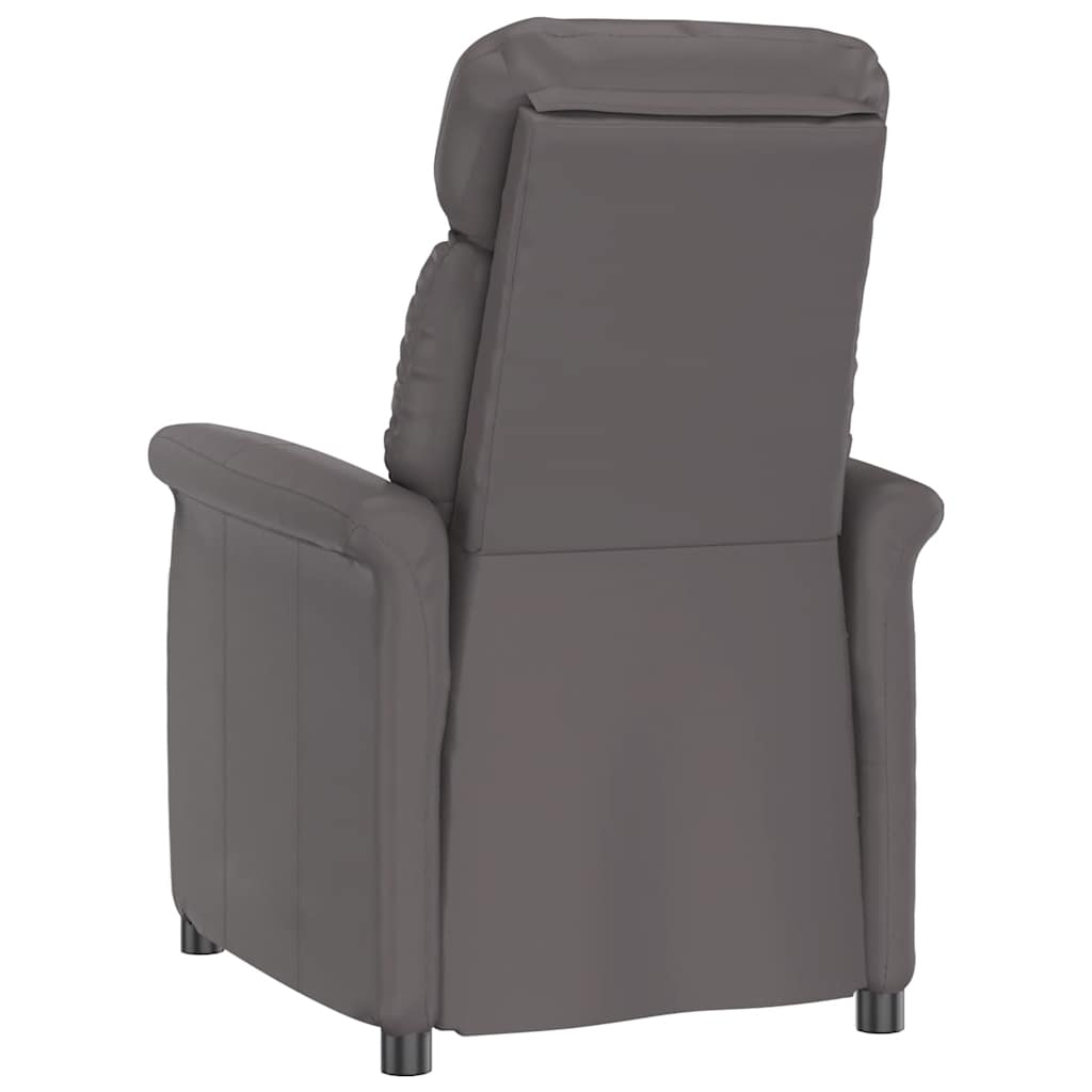 Relaxsessel Grau Kunstleder