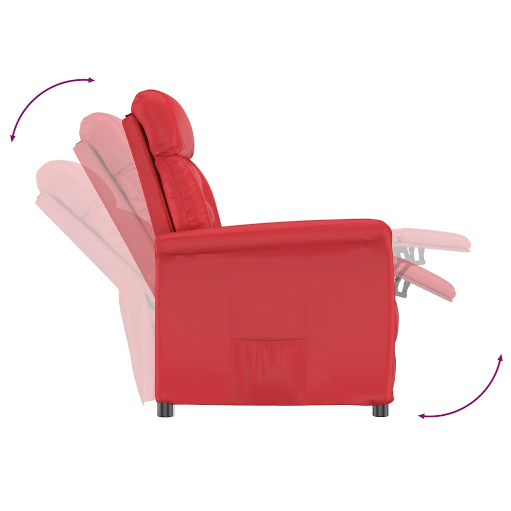 Relaxsessel Rot Kunstleder