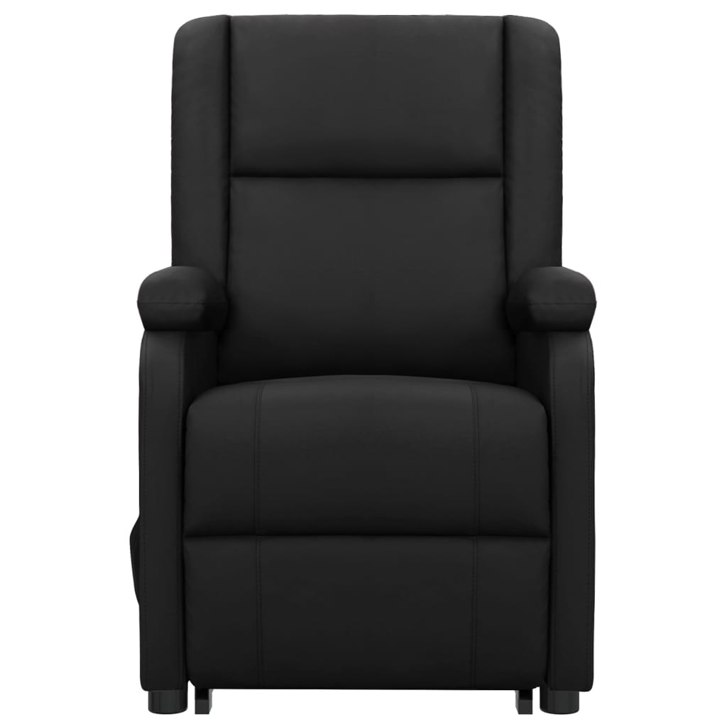 Aufstehsessel Schwarz Kunstleder