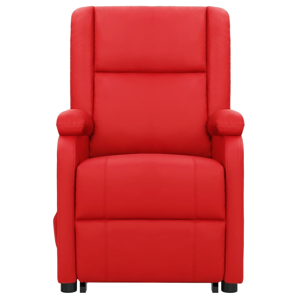 Aufstehsessel Rot Kunstleder