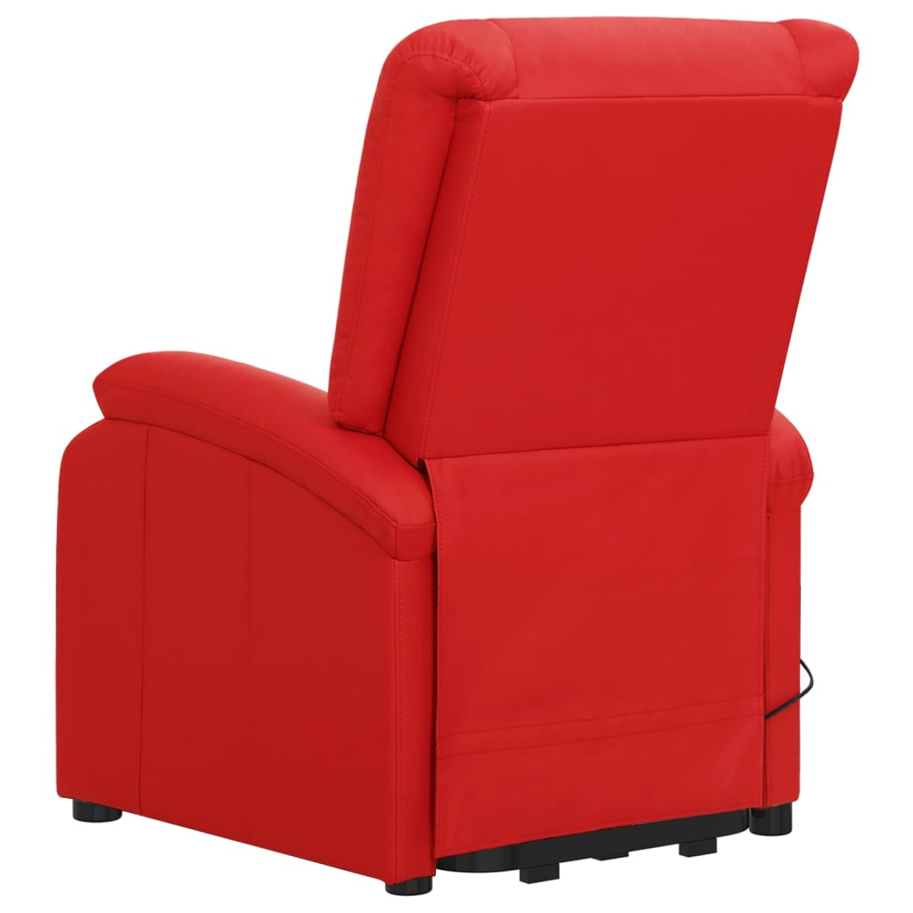 Aufstehsessel Rot Kunstleder