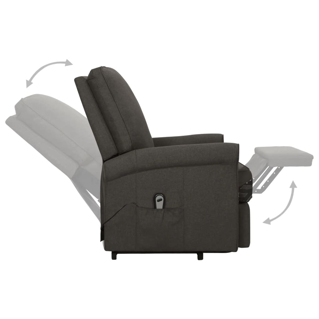 Aufstehsessel Taupe Stoff
