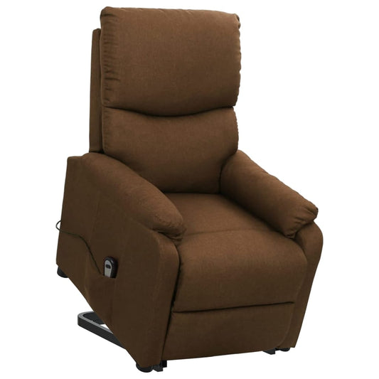 Aufstehsessel Braun Stoff