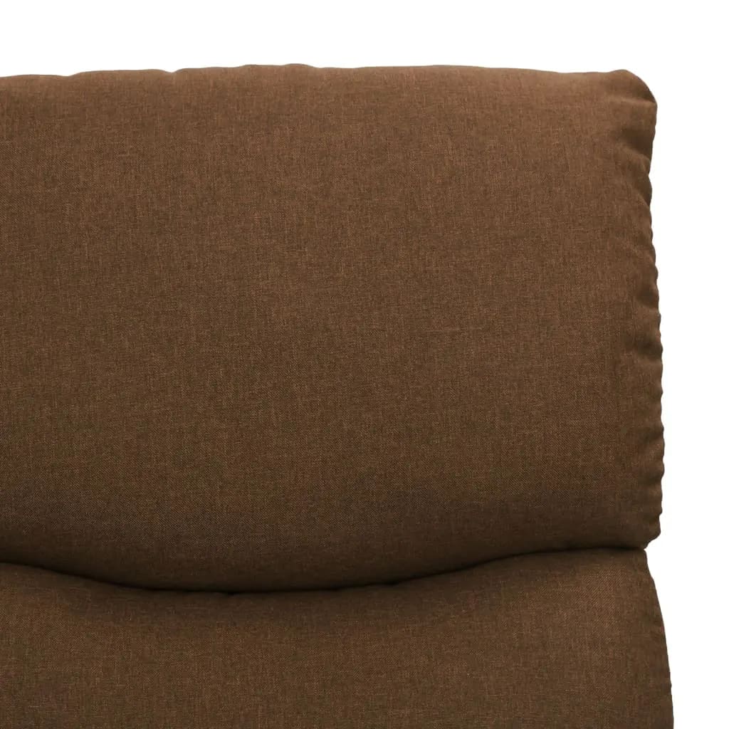 Chaise releveuse en tissu marron