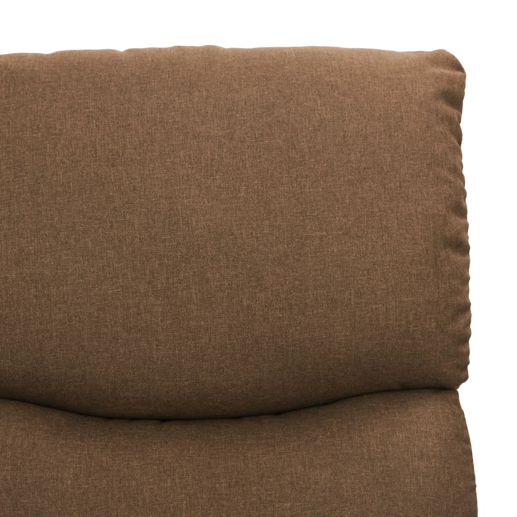 Massagesessel mit Aufstehhilfe Taupe Stoff