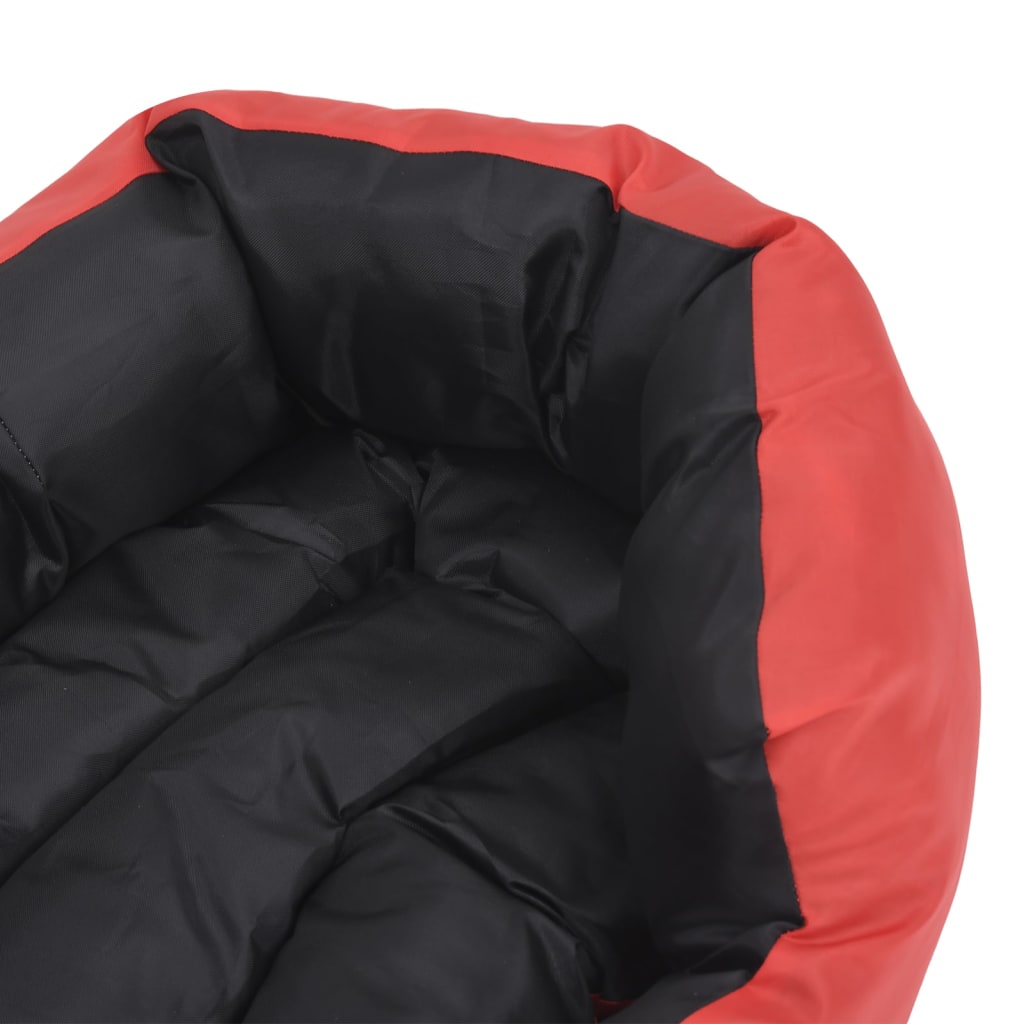 Hundekissen Wendbar und Waschbar Rot und Schwarz 110x80x23 cm