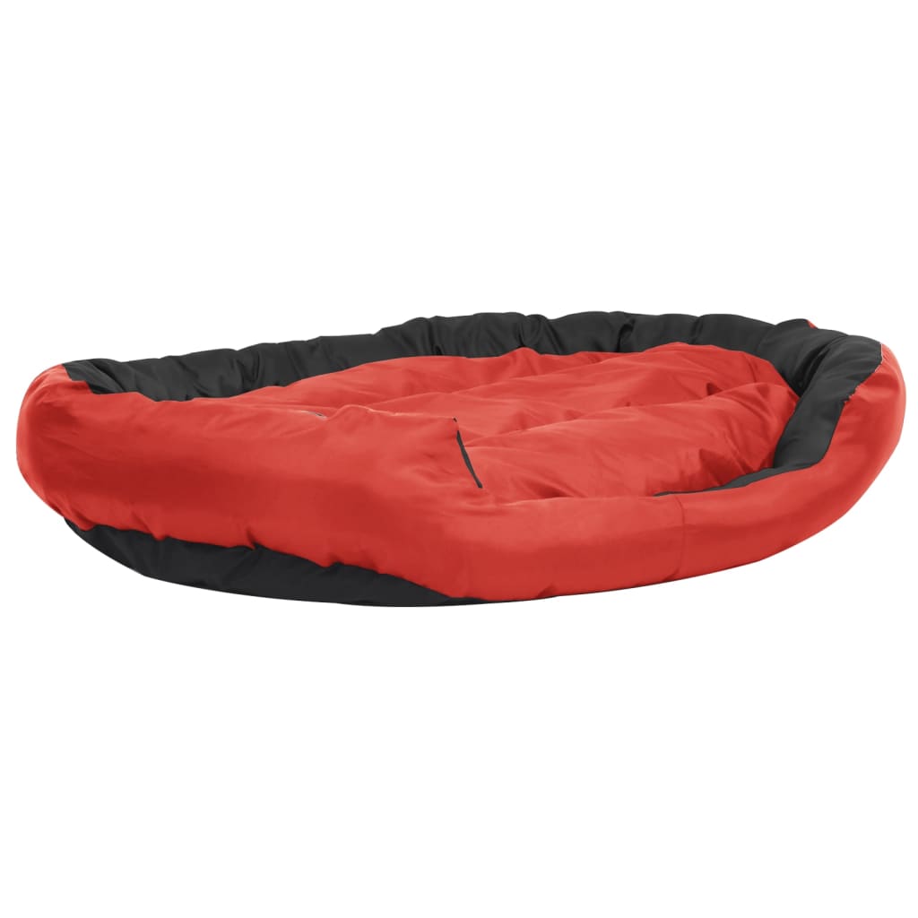 Hundekissen Wendbar und Waschbar Rot und Schwarz 150x120x25 cm