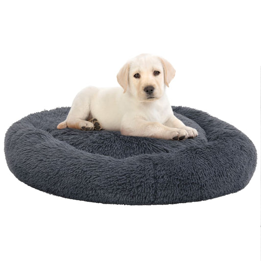 Hunde- und Katzenkissen Waschbar Dunkelgrau 70x70x15cm Plüsch
