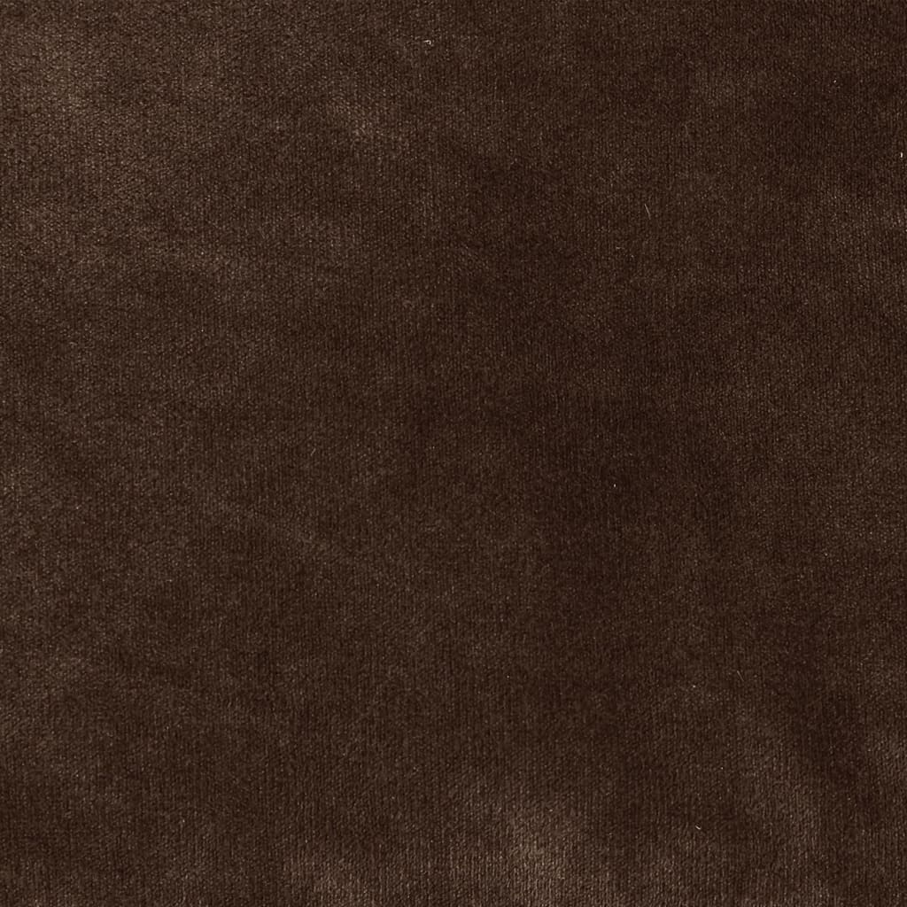 Hundebett Schwarz-Braun 79x70x19 cm Plüsch und Kunstleder