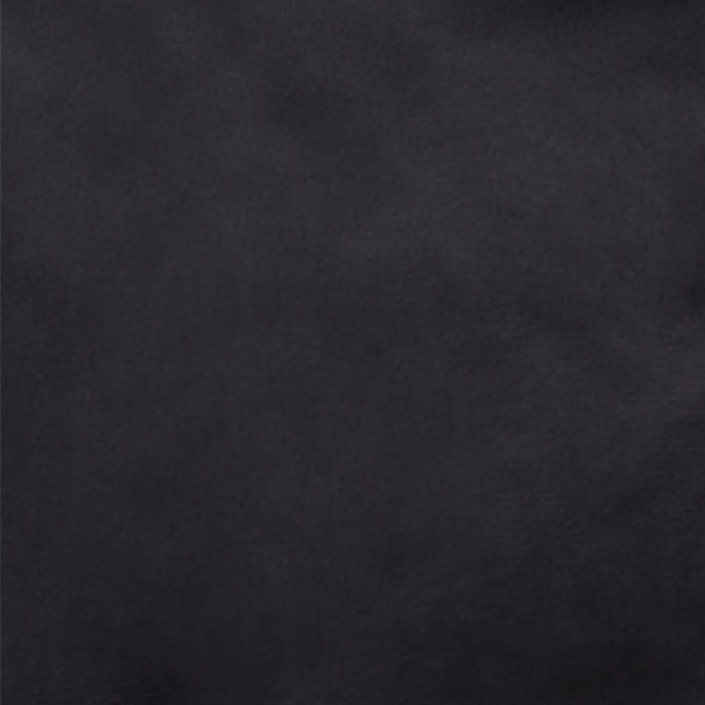 Dog bed black 69x59x19 cm plush and imitation leather