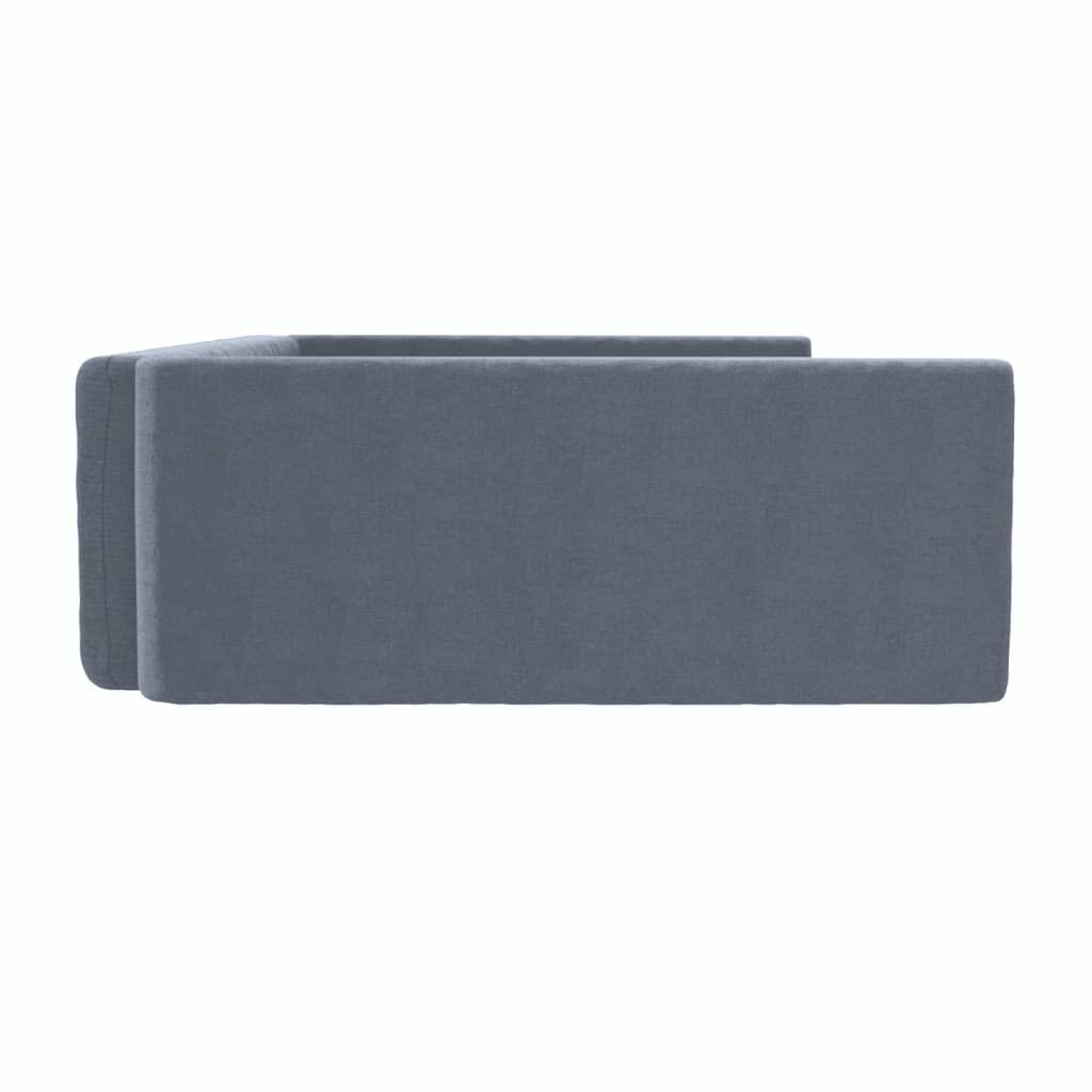 Kofferraum-Hundebett Grau 90x60 cm Leinenoptik