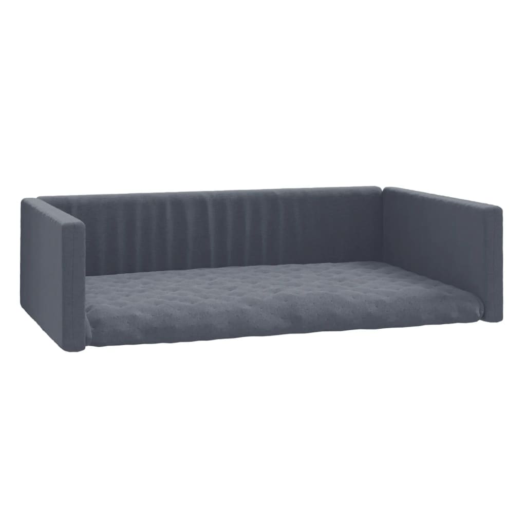 Kofferraum-Hundebett Grau 110x70 cm Leinenoptik