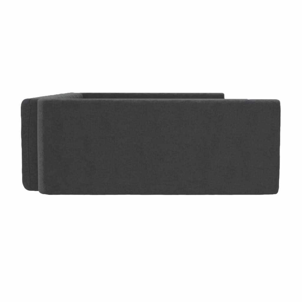 Kofferraum-Hundebett Schwarz 90x60 cm Leinenoptik