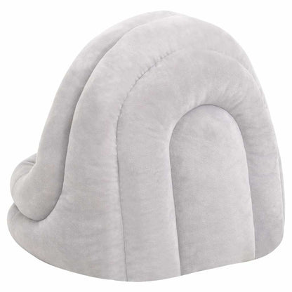 Katzenbett 50x50x45 cm Grau und Creme