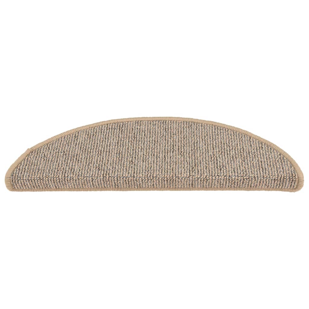 Stufenmatten 15 Stk. 56x17x3 cm Braun Halbrund