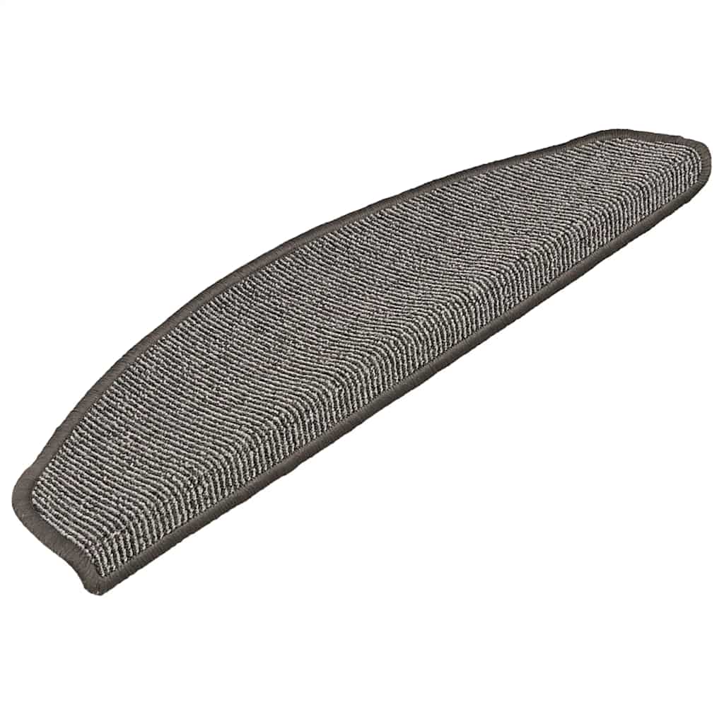 Stufenmatten 15 Stk. 65x21x4 cm Grau Halbrund Groß