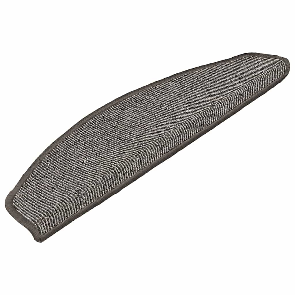 Stufenmatten 15 Stk. 65x21x4 cm Grau Halbrund Groß