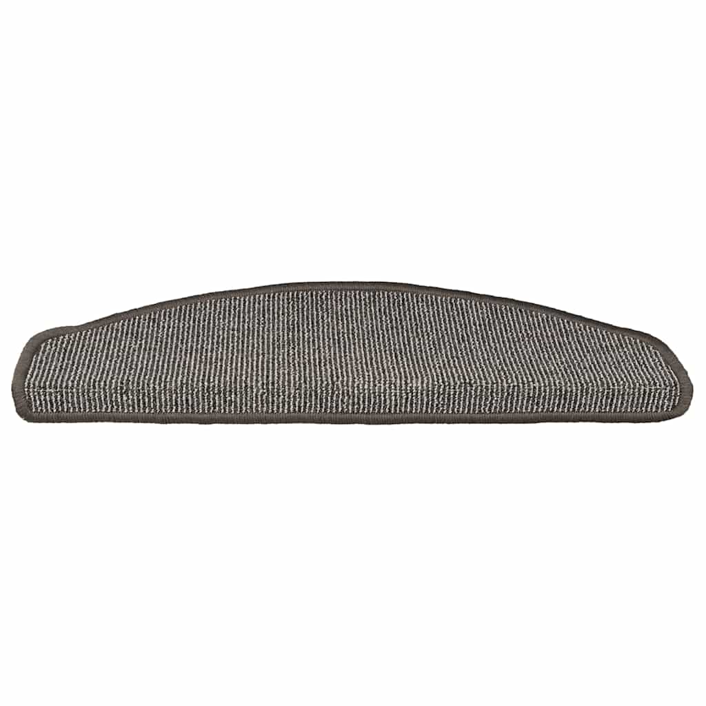 Stufenmatten 15 Stk. 65x21x4 cm Grau Halbrund Groß