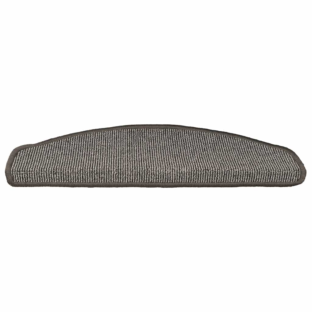 Stufenmatten 15 Stk. 65x21x4 cm Grau Halbrund Groß