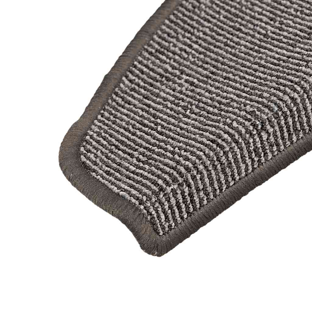 Stufenmatten 15 Stk. 65x21x4 cm Grau Halbrund Groß