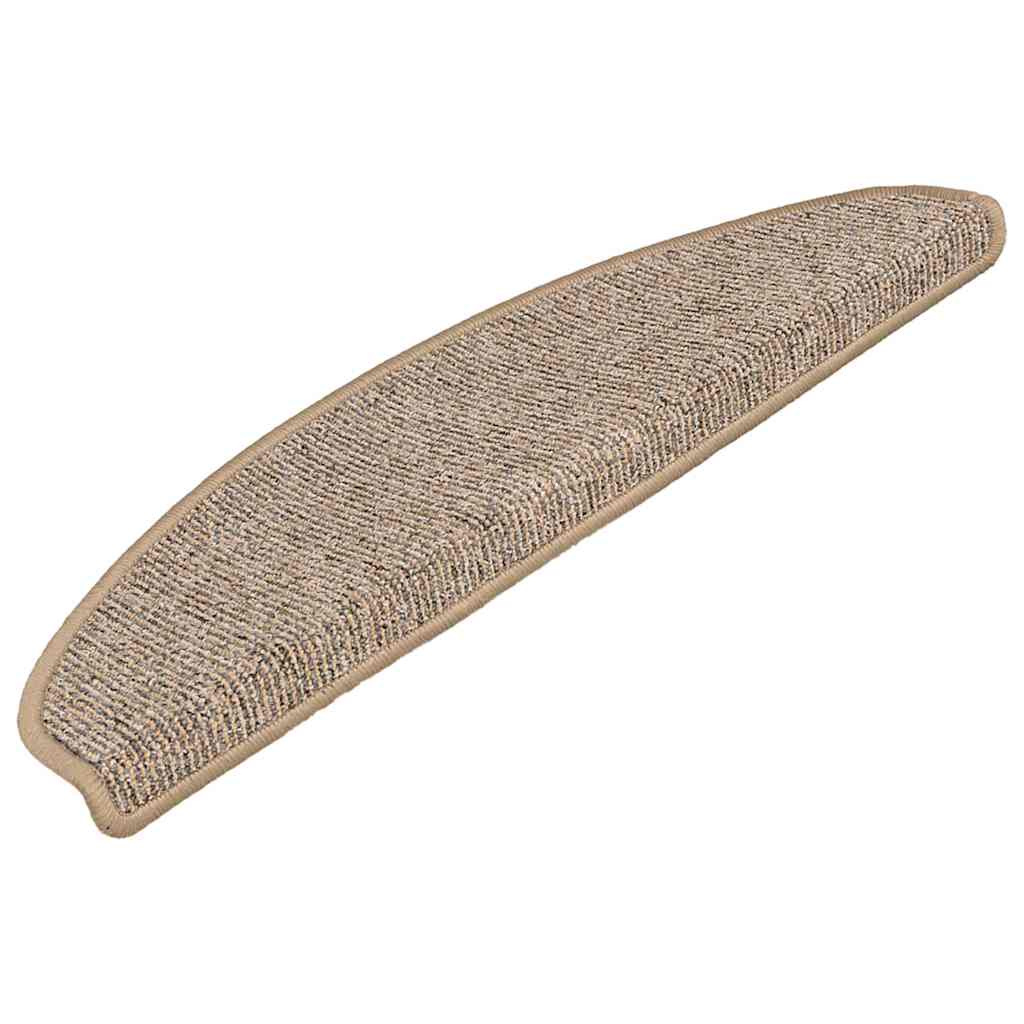 Stufenmatten 15 Stk. 65x21x4 cm Braun Halbrund Groß