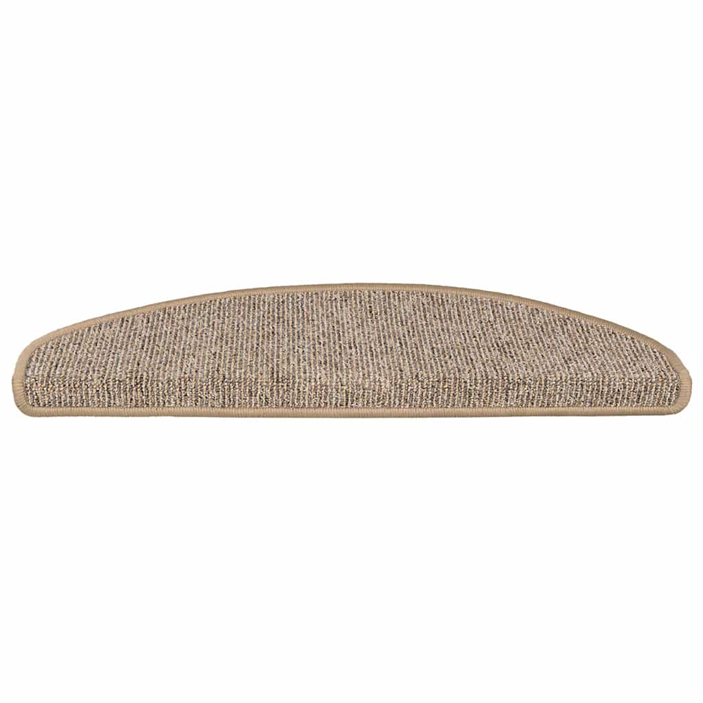 Stufenmatten 15 Stk. 65x21x4 cm Braun Halbrund Groß