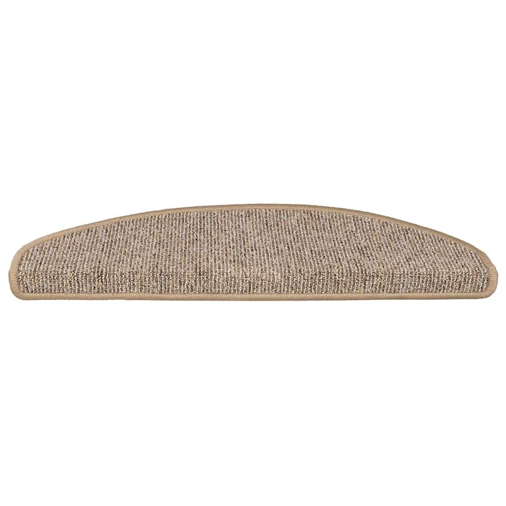 Stufenmatten 15 Stk. 65x21x4 cm Braun Halbrund Groß