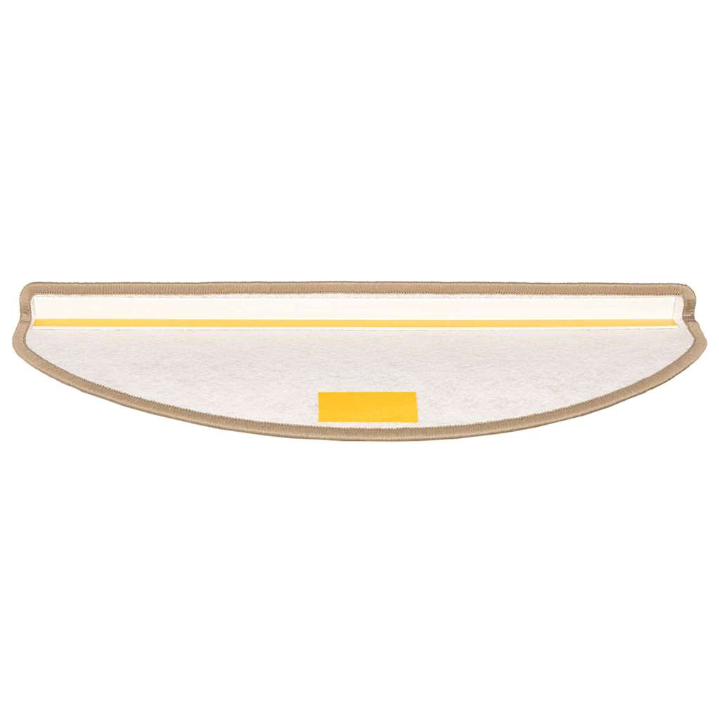 Stufenmatten 15 Stk. 65x21x4 cm Braun Halbrund Groß