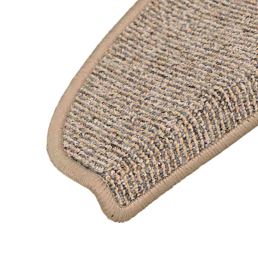 Stufenmatten 15 Stk. 65x21x4 cm Braun Halbrund Groß
