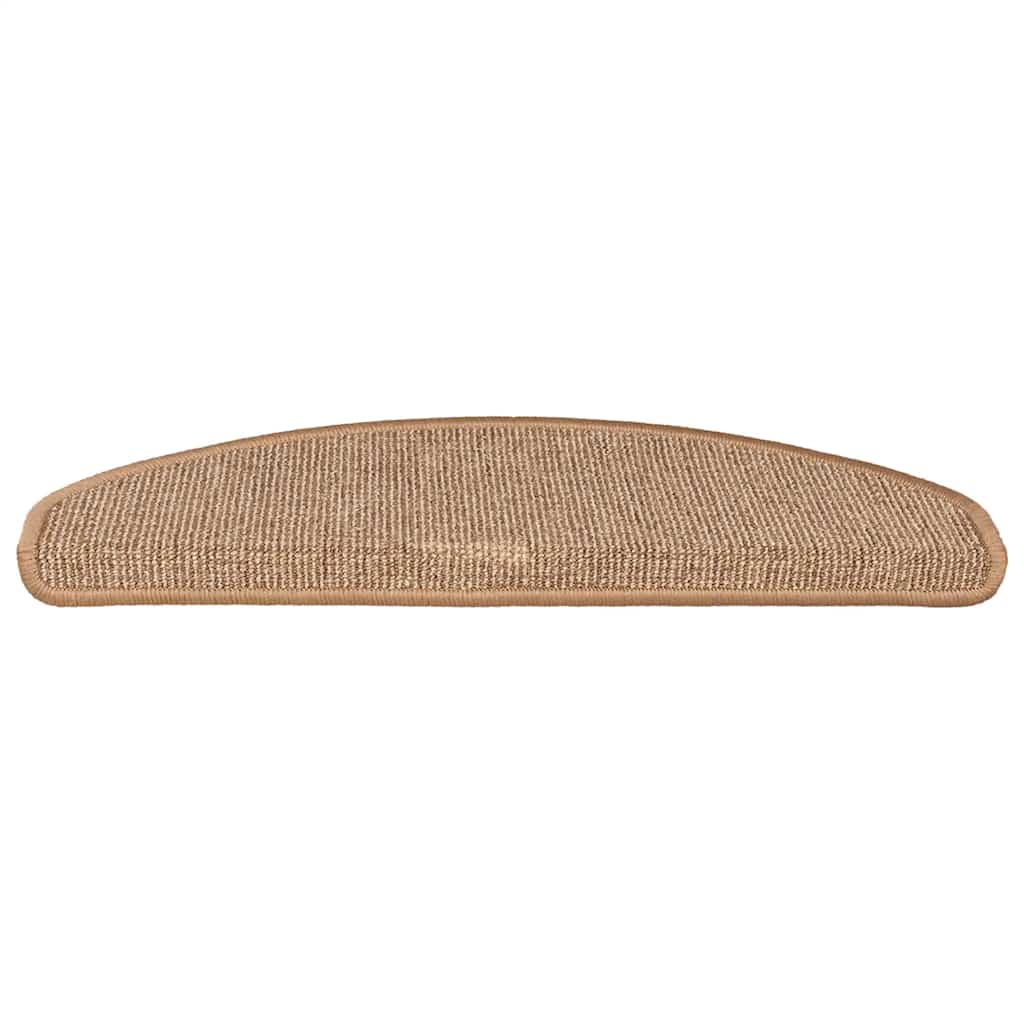 Stufenmatten 15 Stk. 65x21x4 cm Hellbraun Halbrund Groß