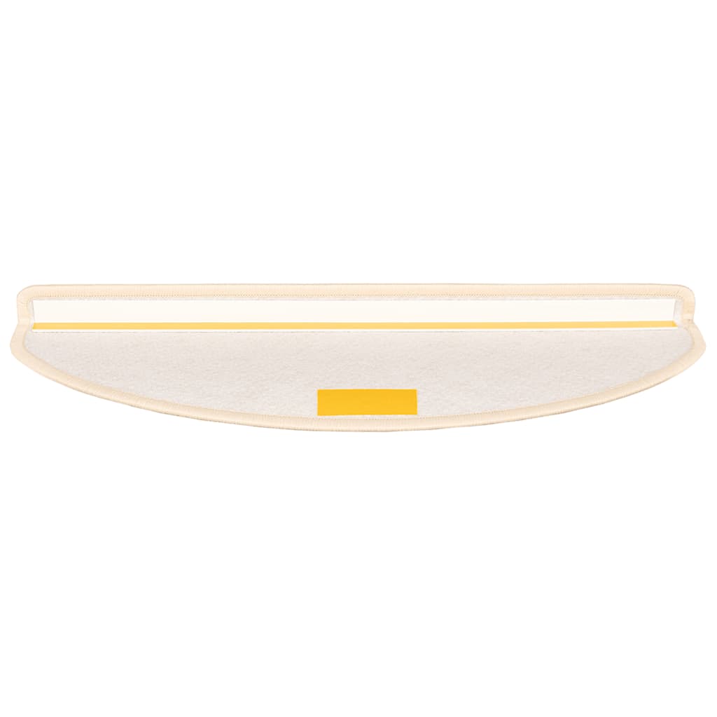 Stufenmatten 15 Stk. 65x21x4 cm Weiß und Braun Halbrund Groß