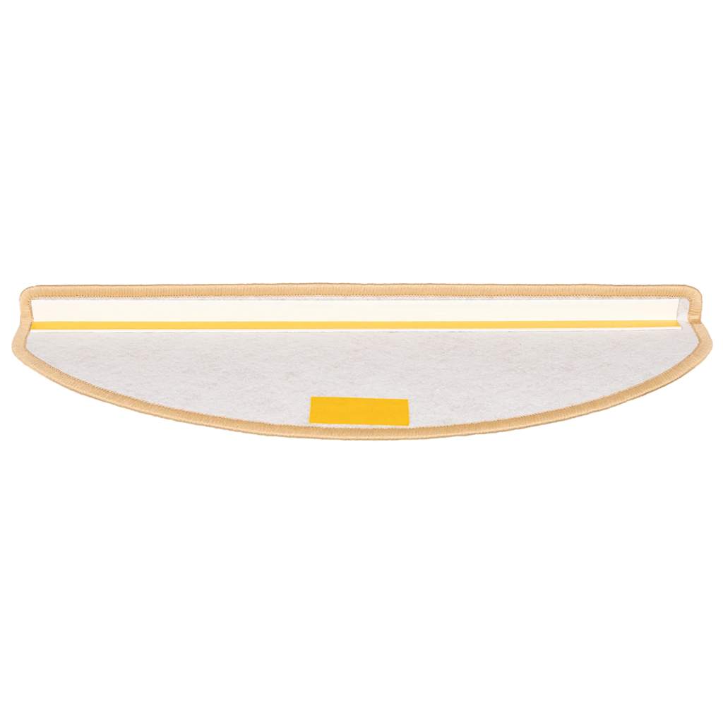 Stufenmatten 15 Stk. 65x21x4 cm Creme Halbrund Groß