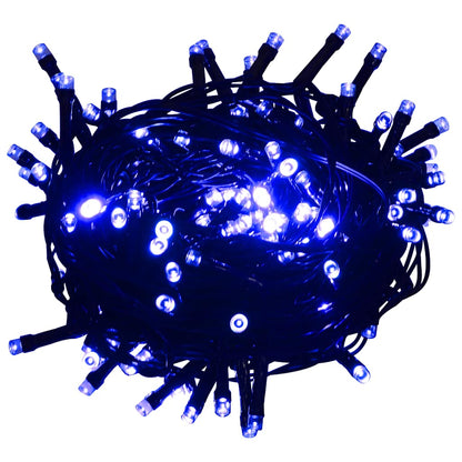Lichterkette mit 400 LEDs Blau 40 m 8 Lichteffekte